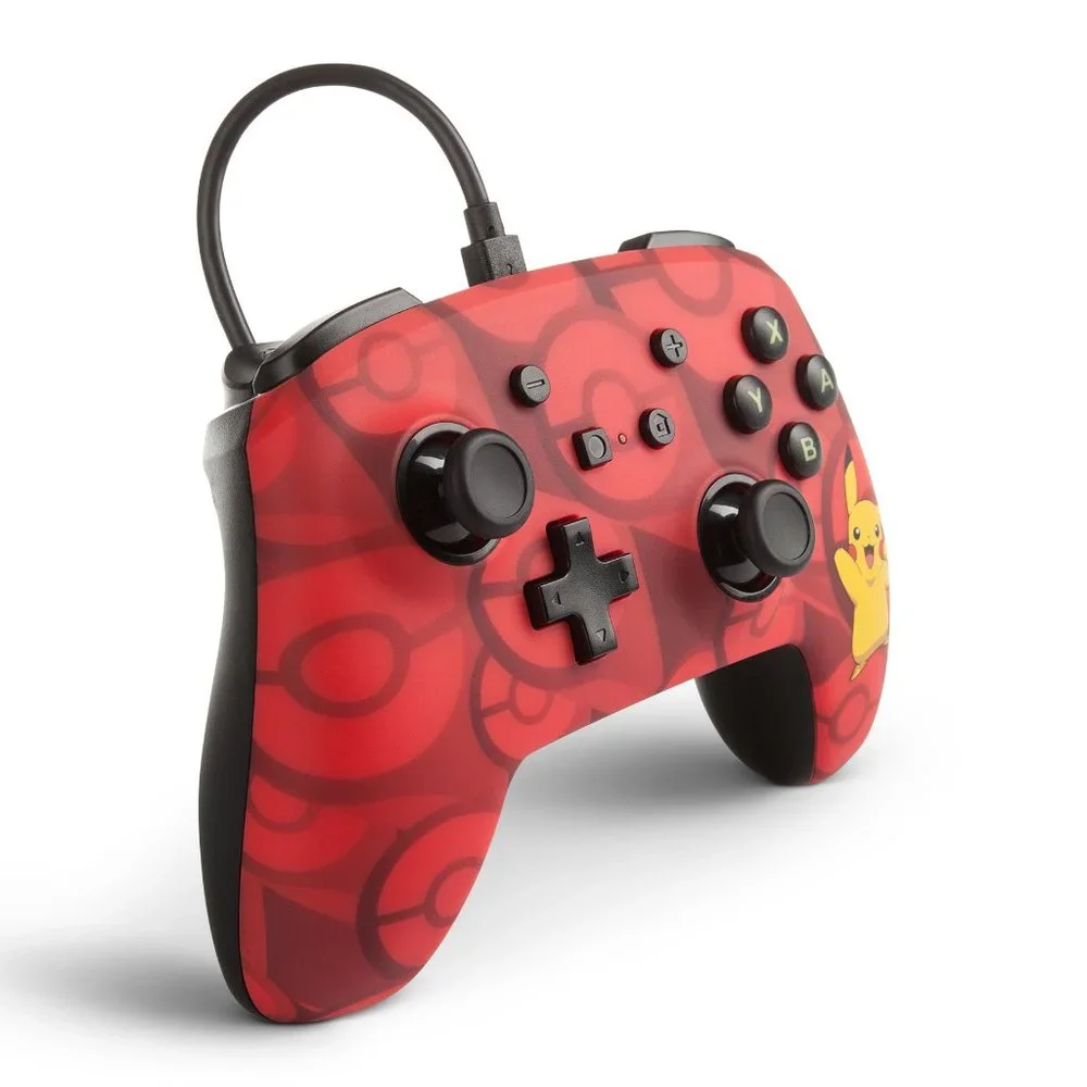 Nintendo Switch Controller Wired Pokemon Pikachu Red Enhanced 10ftUSB New Sealed